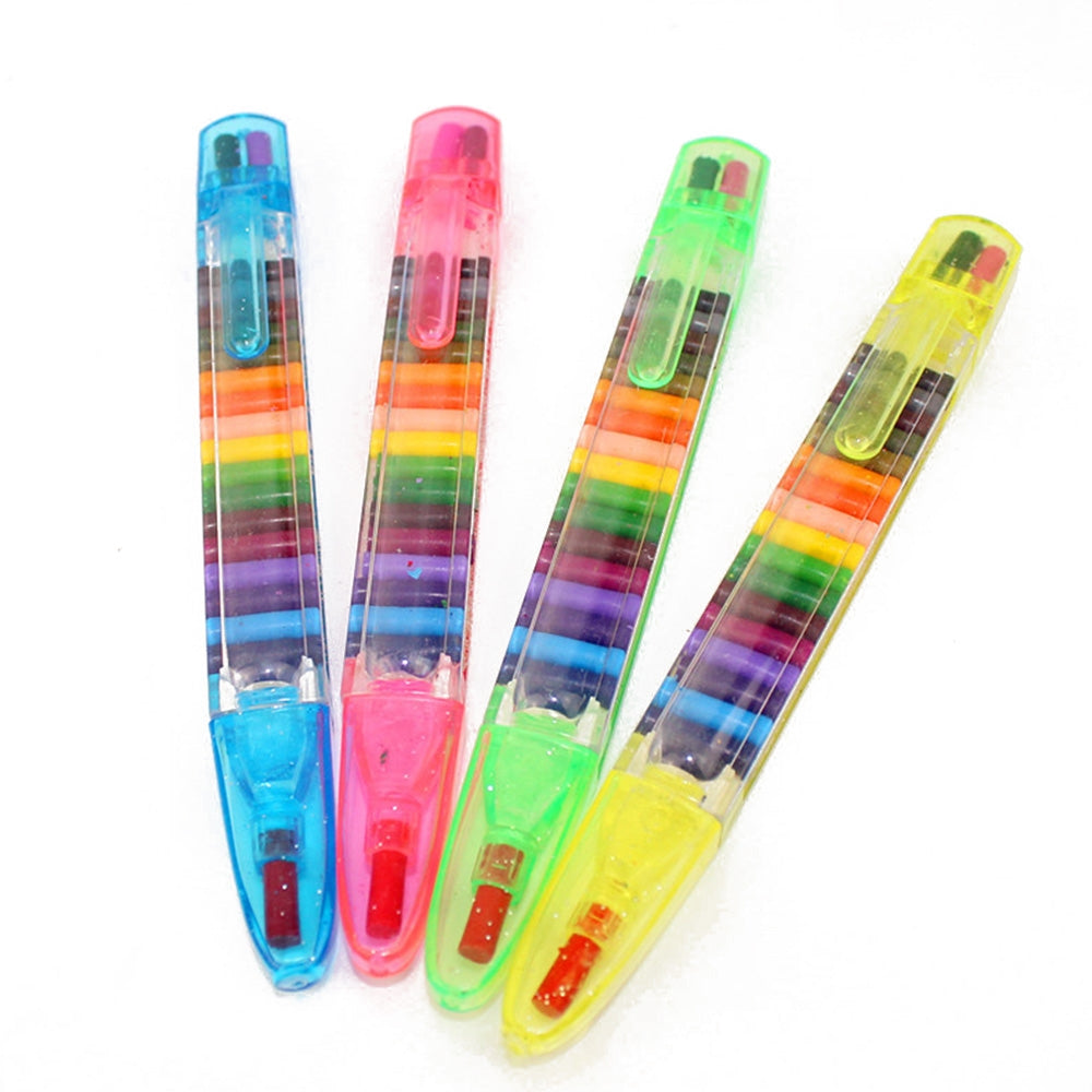 Set di 4 pastelli a olio con molti colori