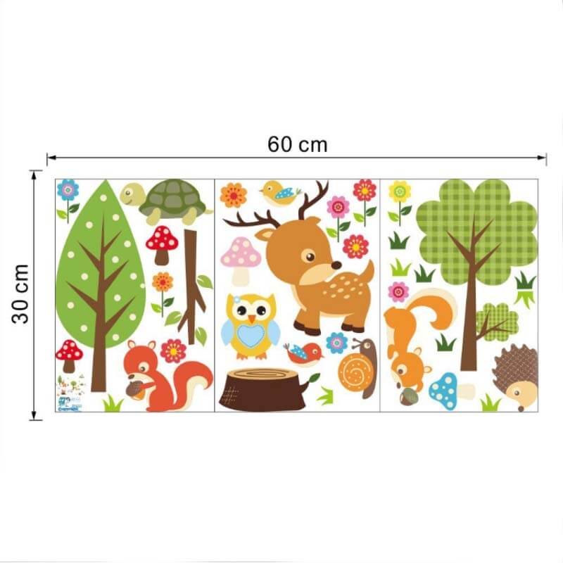 Wandsticker Tattoo Aufkleber Forest
