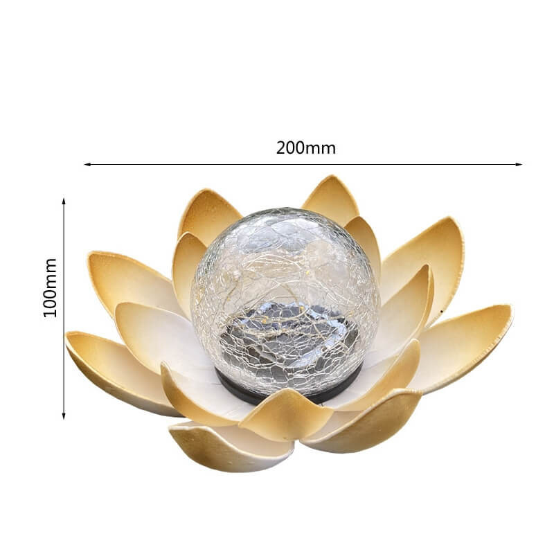 Solar table lamp LED lotus flower
