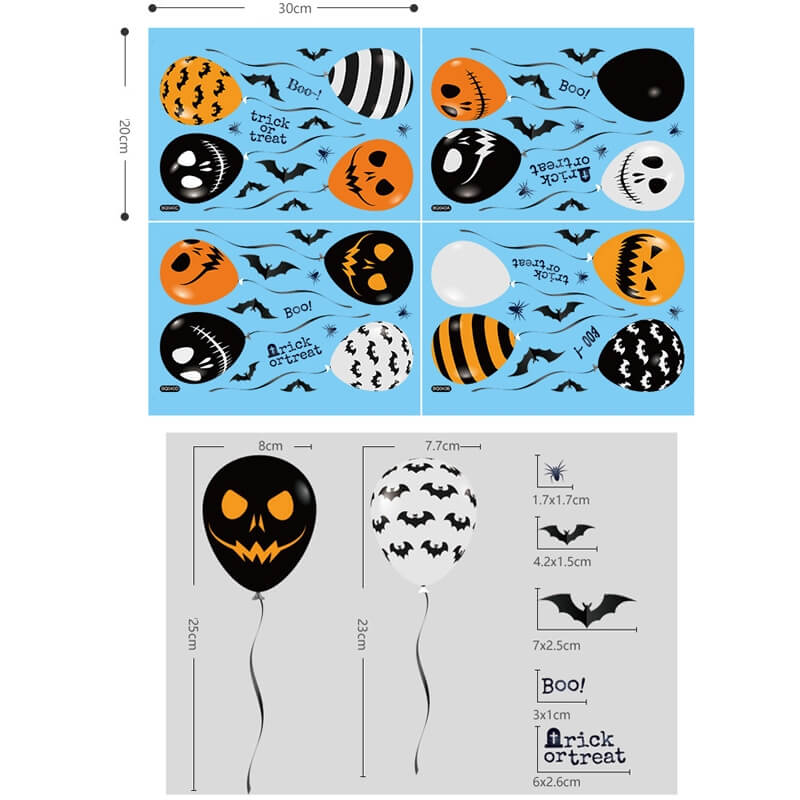 Adesivi per finestre di Halloween