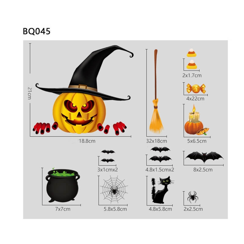 Adesivi per finestre di Halloween