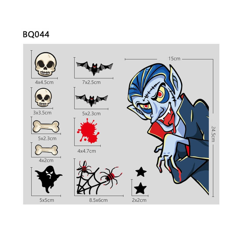 Adesivi per finestre di Halloween