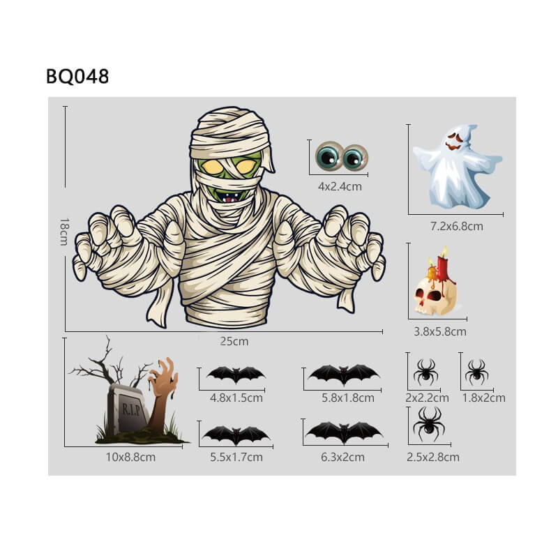 Adesivi per finestre di Halloween