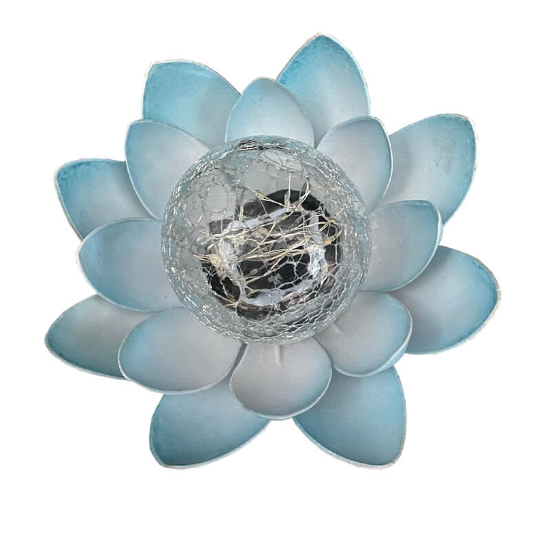 Solar table lamp LED lotus flower