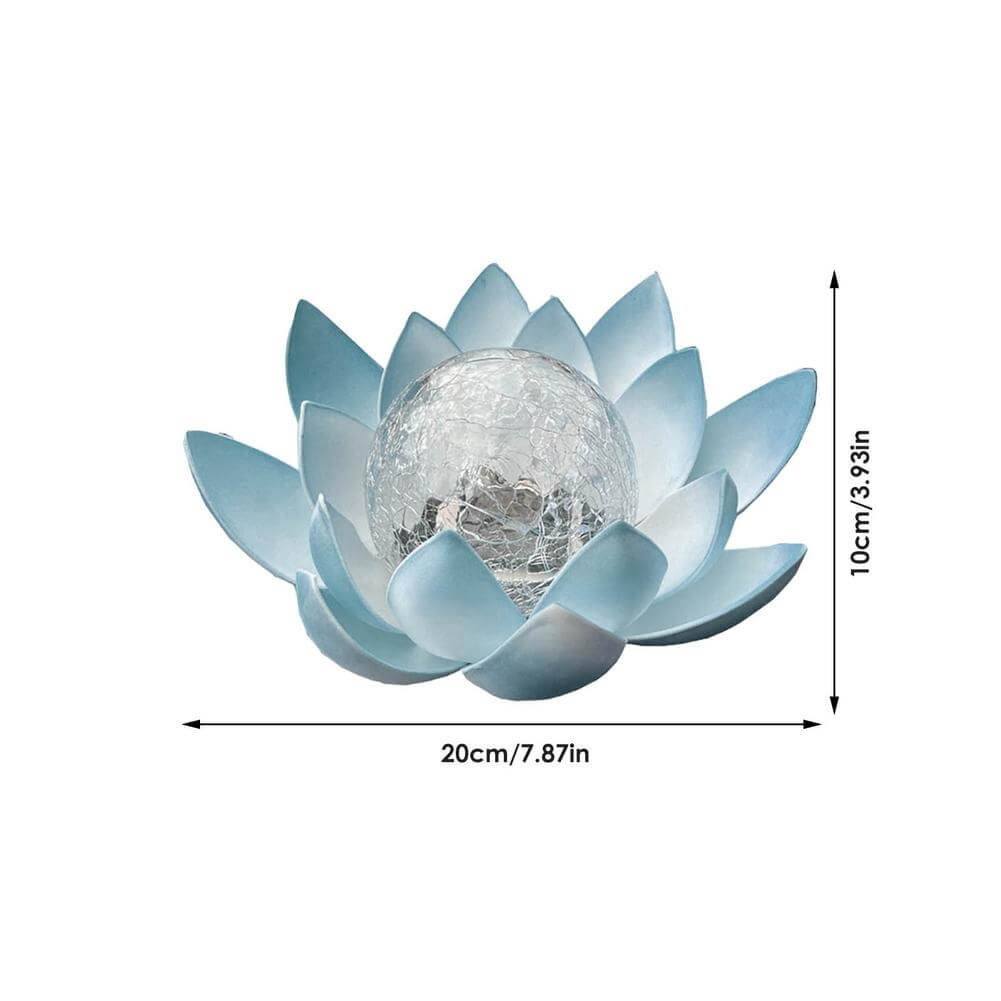 Solar table lamp LED lotus flower