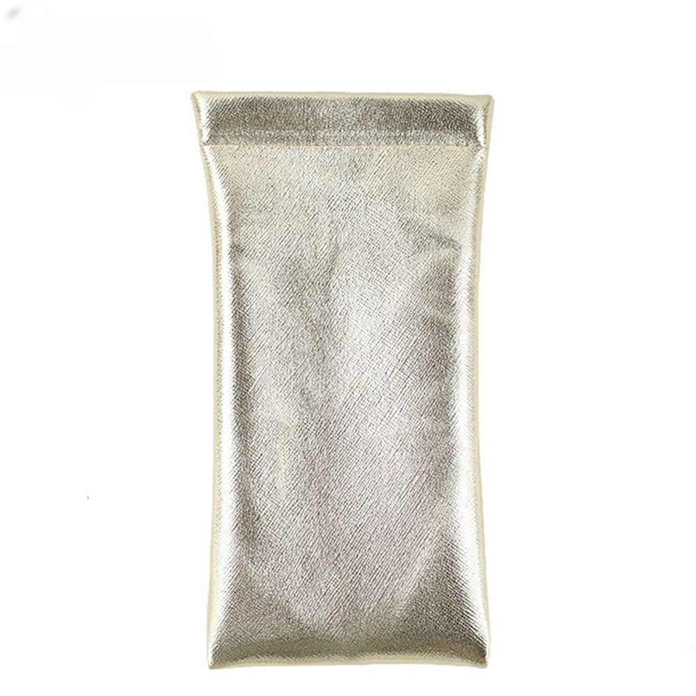 Custodia per occhiali in finta pelle con superficie liscia