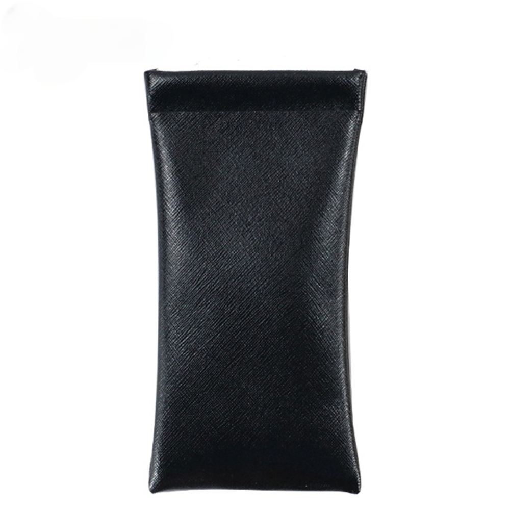 Custodia per occhiali in finta pelle con superficie liscia