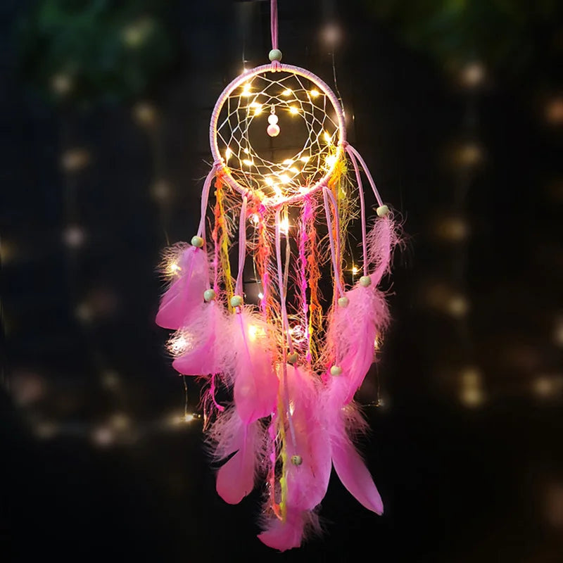 DIY Kit artiganale fai da te dreamcatcher con LED