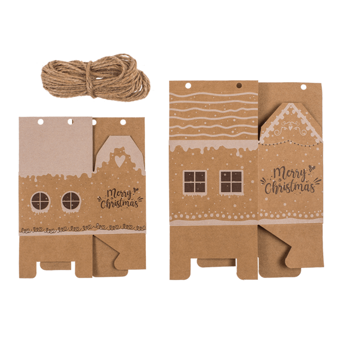 Calendario dell'Avvento fai da te 24 casette da riempire