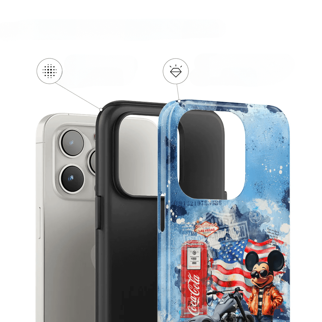 Die Cover-Discount Casarto Handyhülle "Ride the dream" für das iPhone 17 Pro ist MagSafe kompatibel und paart Stil mit müheloser Nutzung.