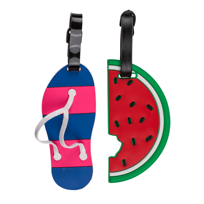 2 pièces. Fancy étiquette de valise