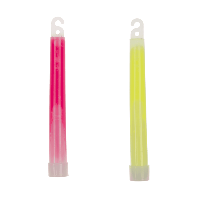 Set de fête : 4 bâtons lumineux et 2 anneaux lumineux
