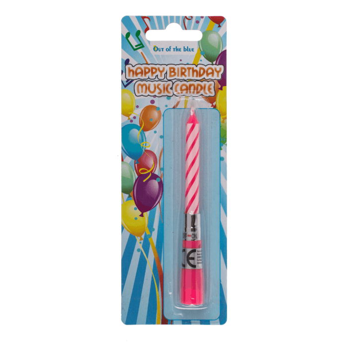 Lot de 3 bougies musicales Joyeux Anniversaire