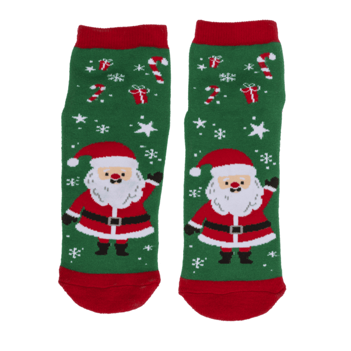 Chaussettes avec semelle ABS Merry XMAS taille unique