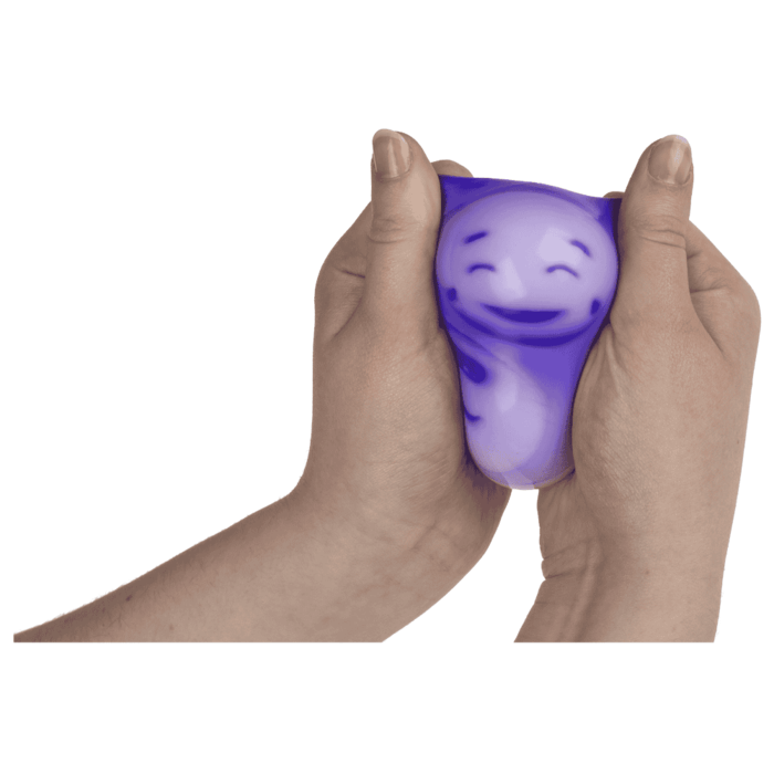 Balle anti-stress à presser avec des visages amusants