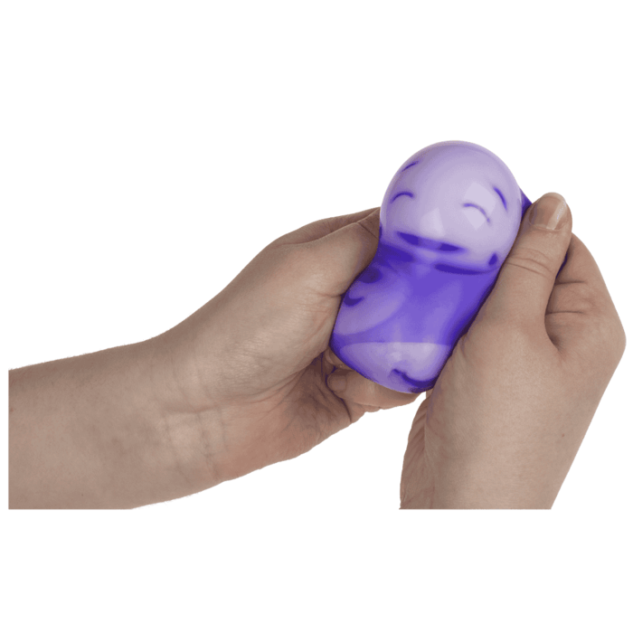 Balle anti-stress à presser avec des visages amusants
