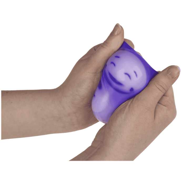 Balle anti-stress à presser avec des visages amusants