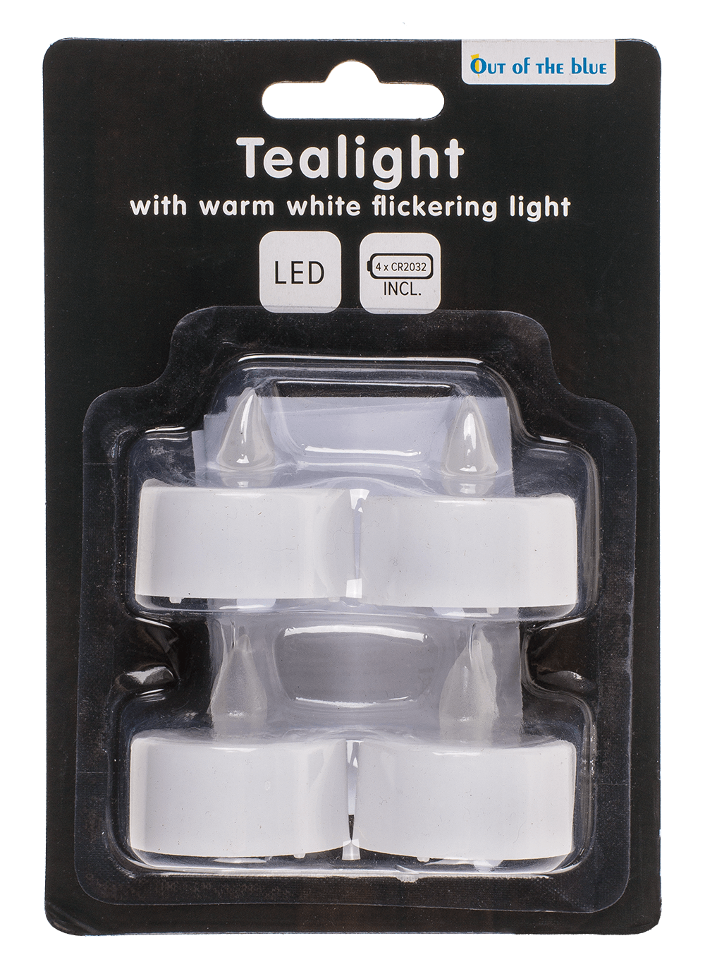 Set da 4 lumini LED con batterie