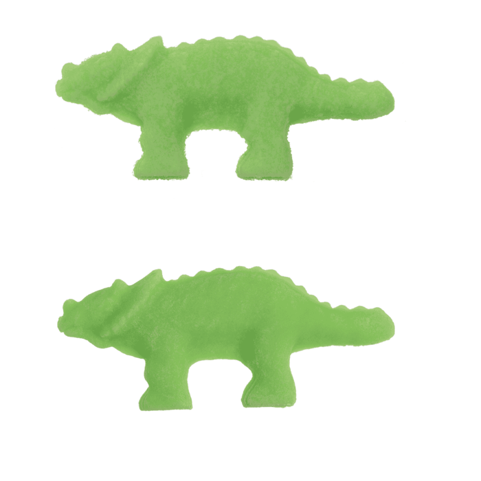 Mini dinosauro in crescita in plastica incandescente