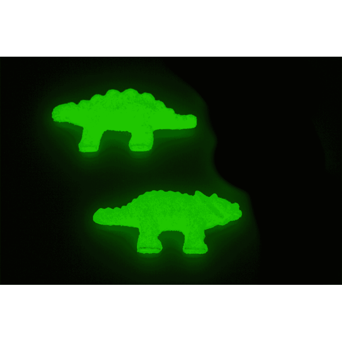 Mini dinosauro in crescita in plastica incandescente