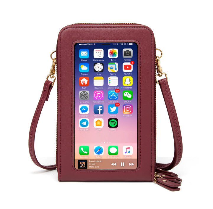 Umhänge Handtasche Mit Smartphone Fach