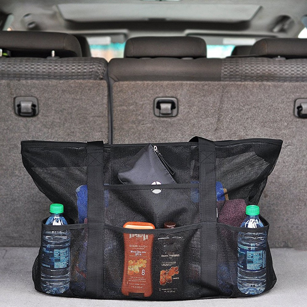 Sandfreie Netzstrandtasche Badetasche Aufbewahrungsnetz