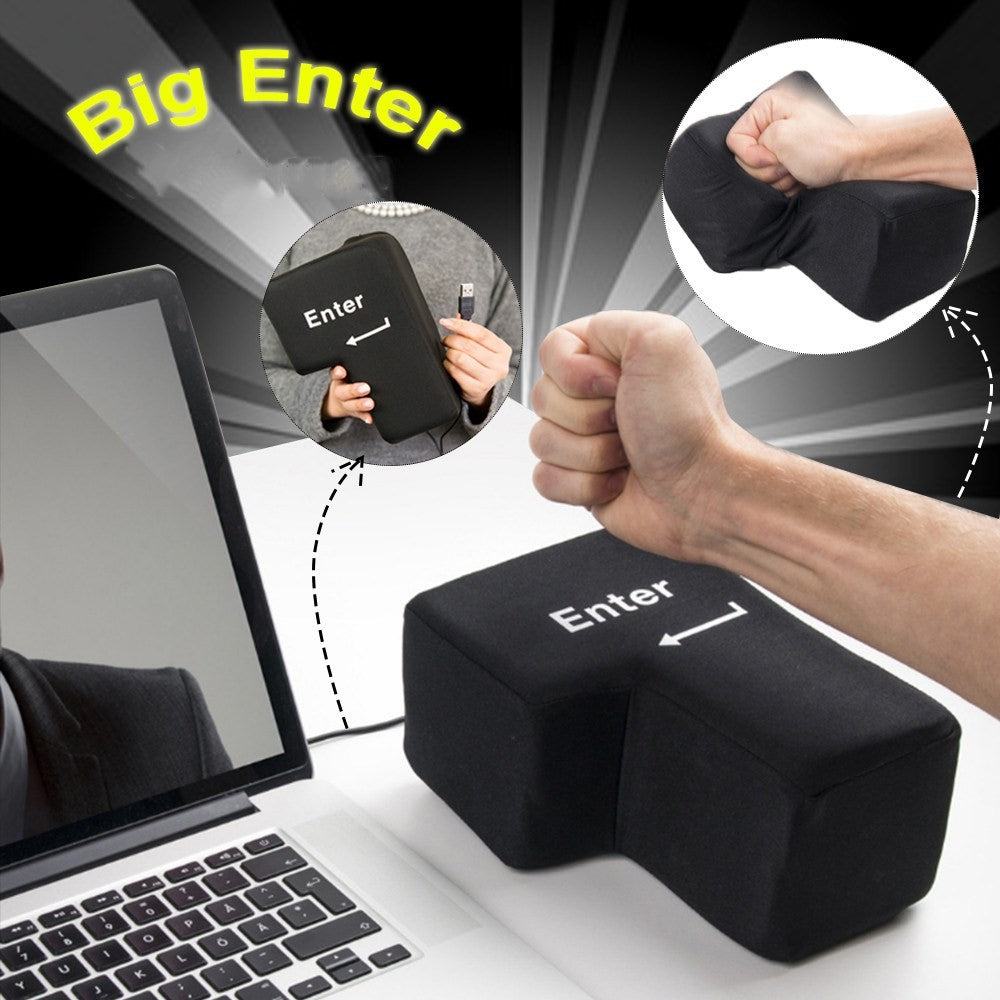 Anti Stress grosse Enter Taste mit USB Anschluss Stressabbau