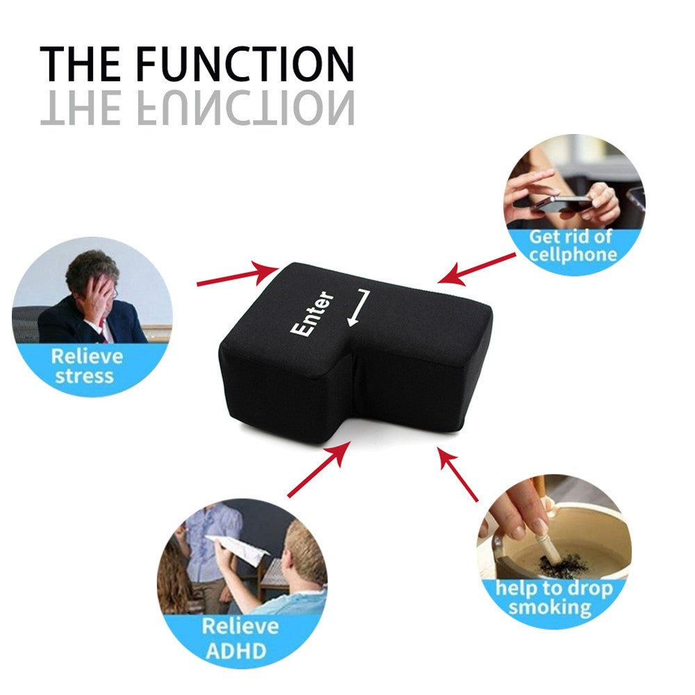 Anti Stress grosse Enter Taste mit USB Anschluss Stressabbau