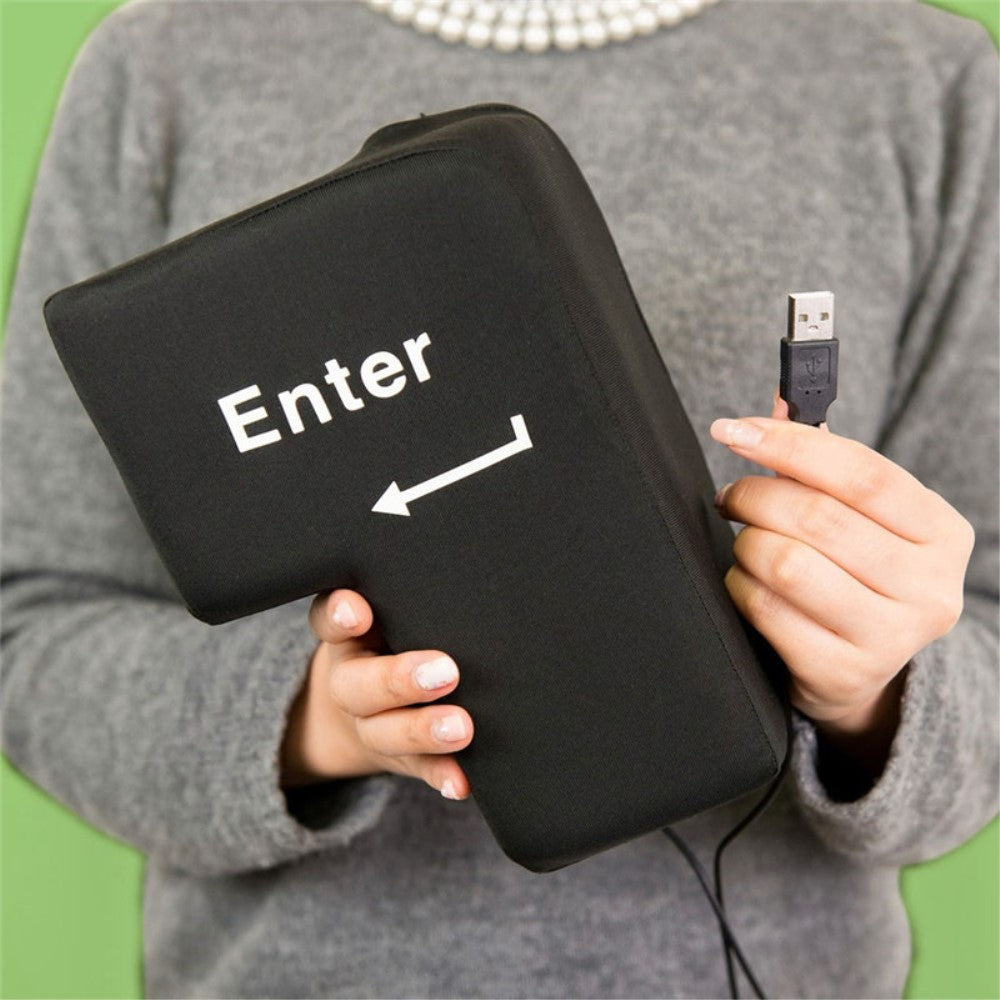 Anti Stress grosse Enter Taste mit USB Anschluss Stressabbau