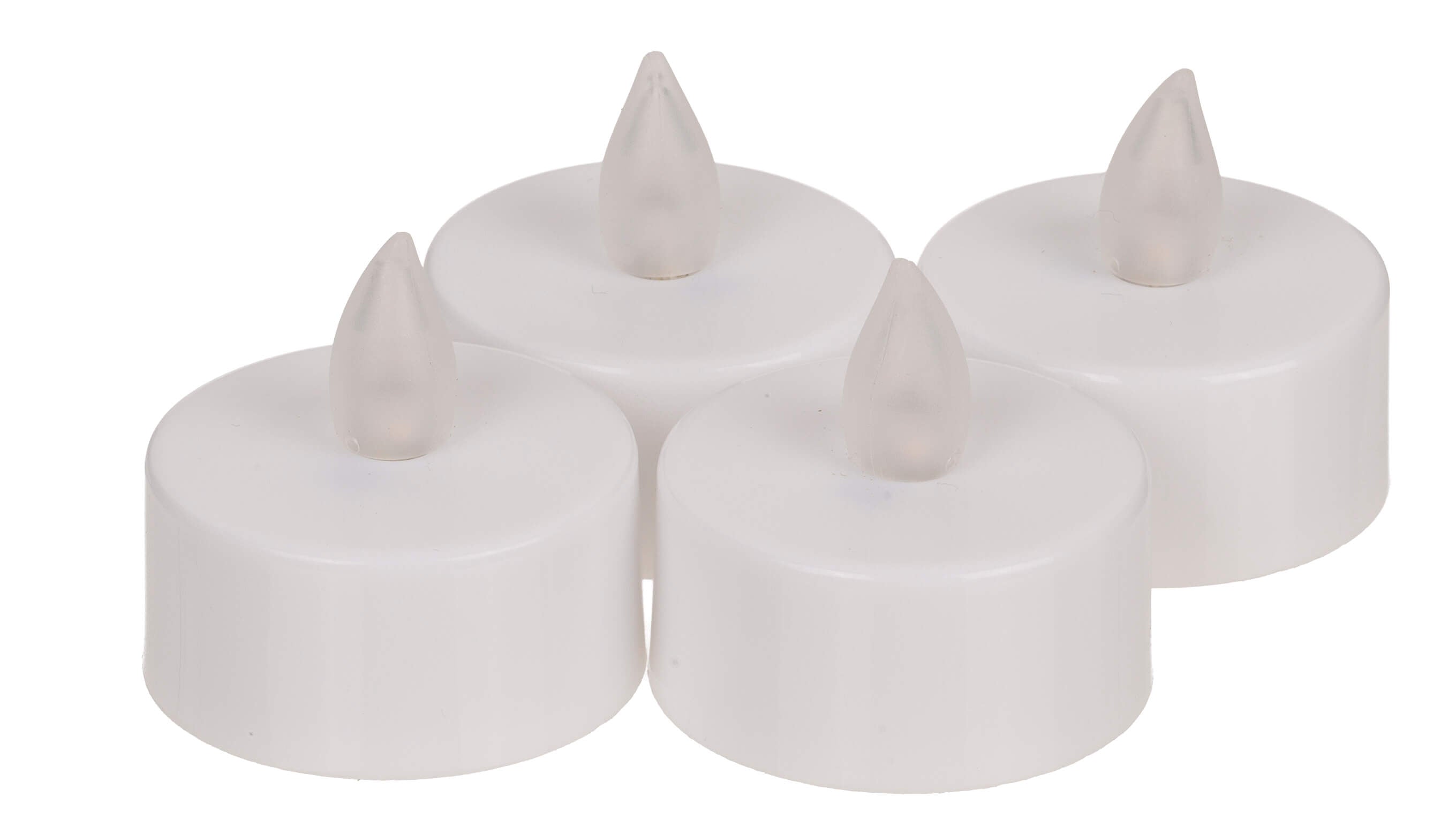 LED Teelichter Set mit Timer und Fernbedienung, 4 Stk
