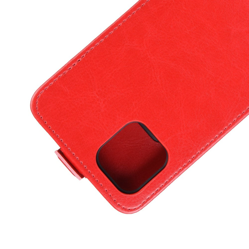 iPhone 11 Pro Max - Klassisches Leder Flip Case Vertikal