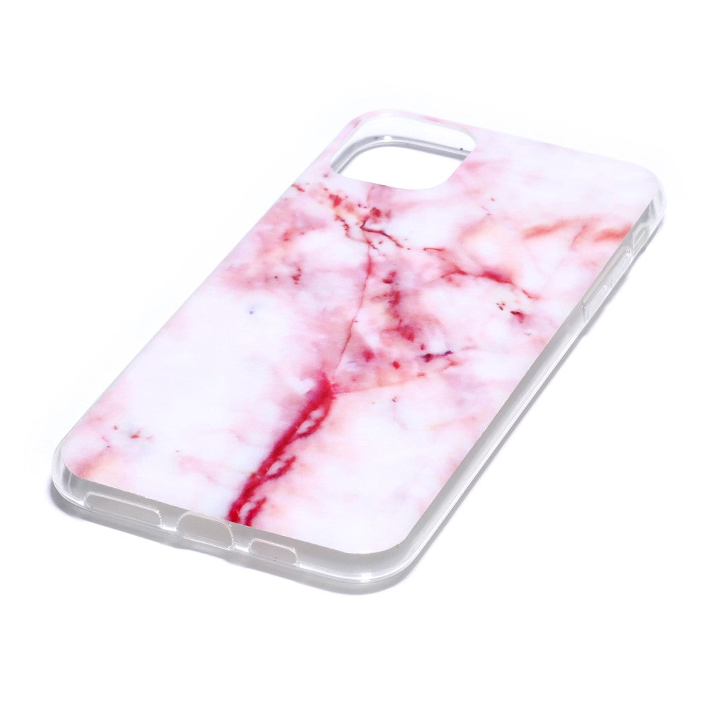iPhone 11 Pro Max - Custodia siliconica morbida marrone Marmo