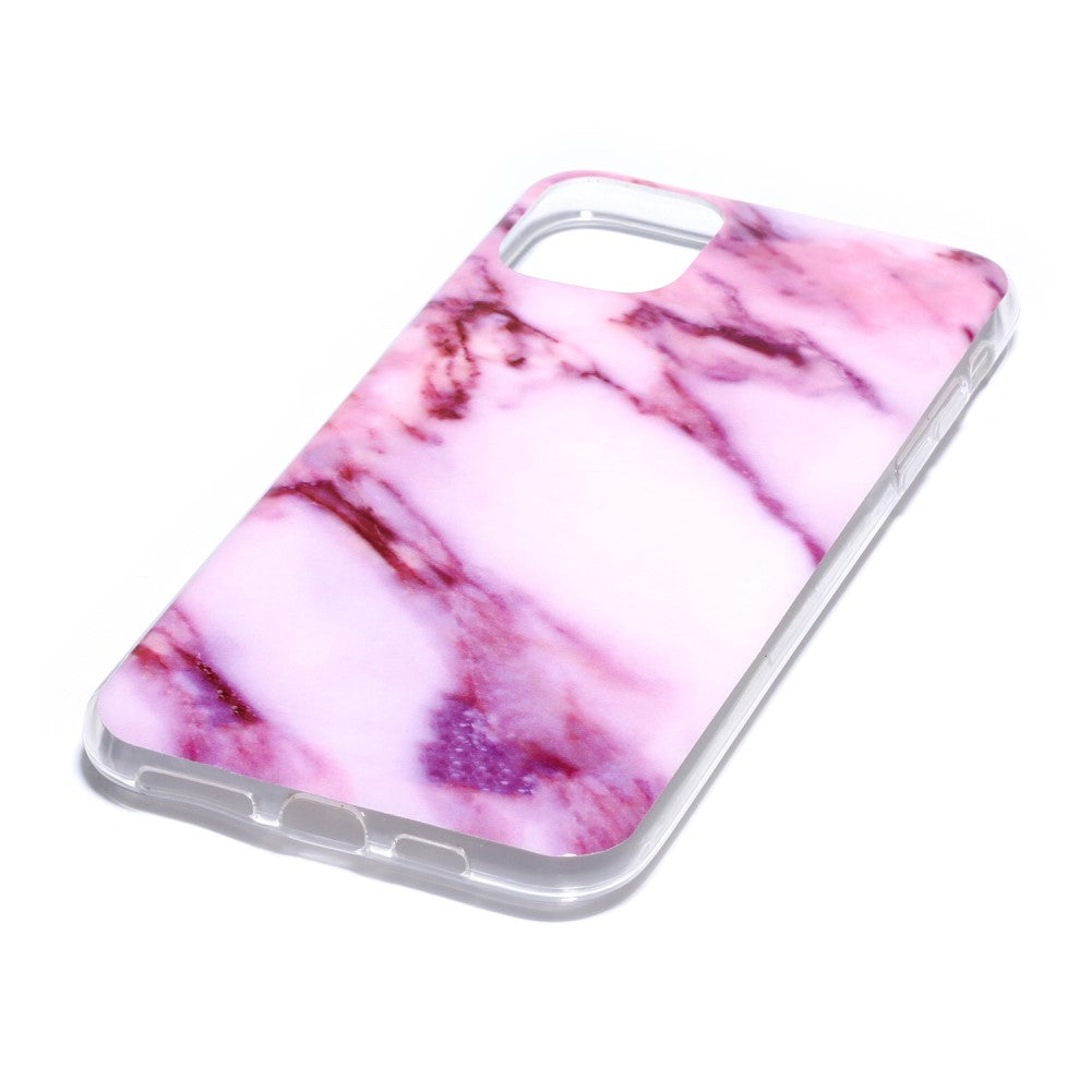 iPhone 11 Pro Max - Softes Silikon Gummi Case pink Marble