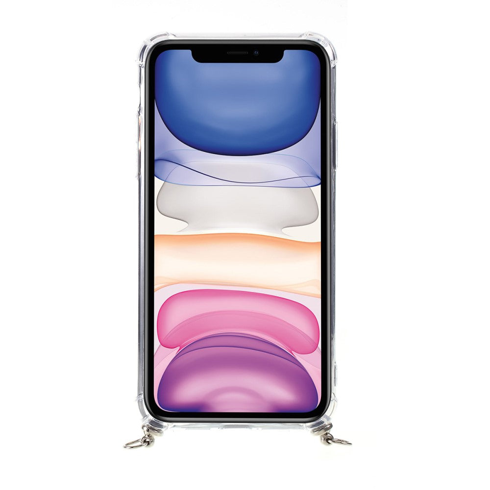 iPhone 11 - Hülle mit Umhängeband transparent