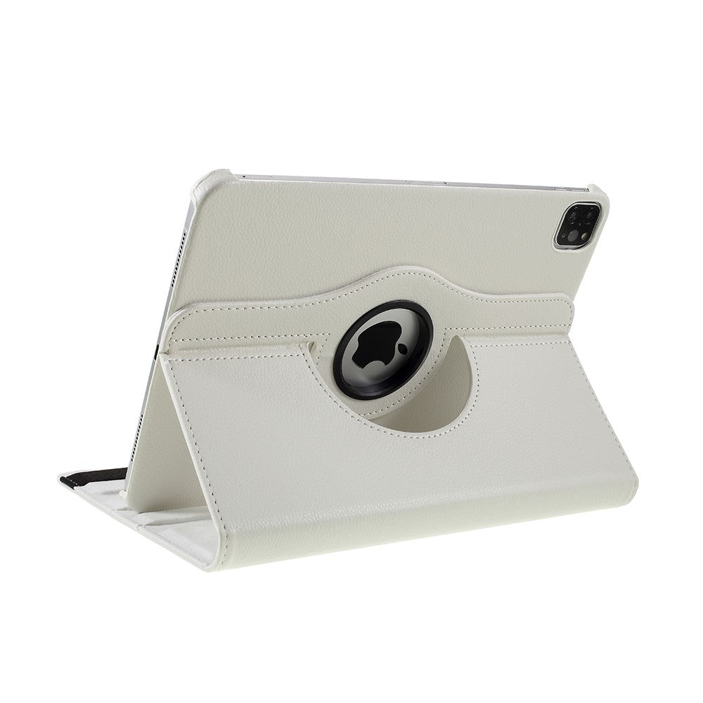 iPad Pro 11.0 - Leder Etui Tasche 360° drehbar weiss