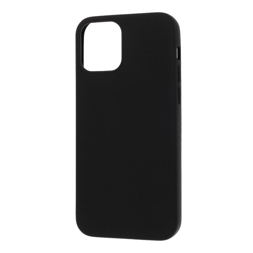 iPhone 12 / 12 Pro - Matte Silikon Gummi Hülle schwarz