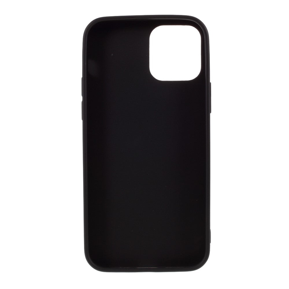 iPhone 12 / 12 Pro - Matte Silikon Gummi Hülle schwarz