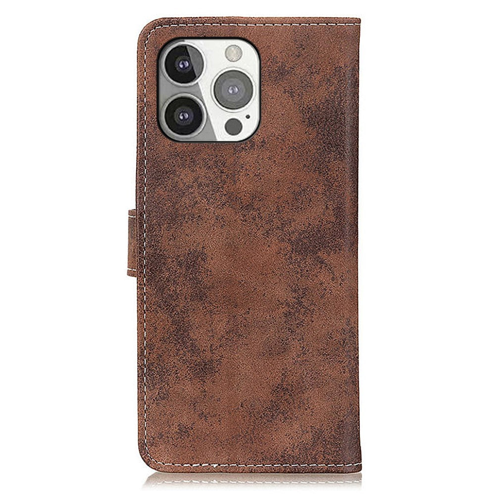iPhone 13 Pro - Vintage Etui Wildleder Optik