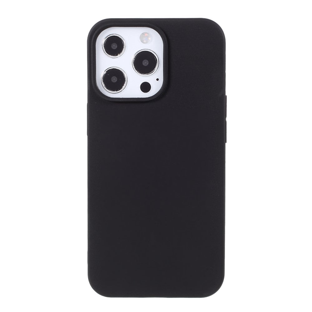 iPhone 13 Pro - Matte Silikon Gummi Hülle schwarz