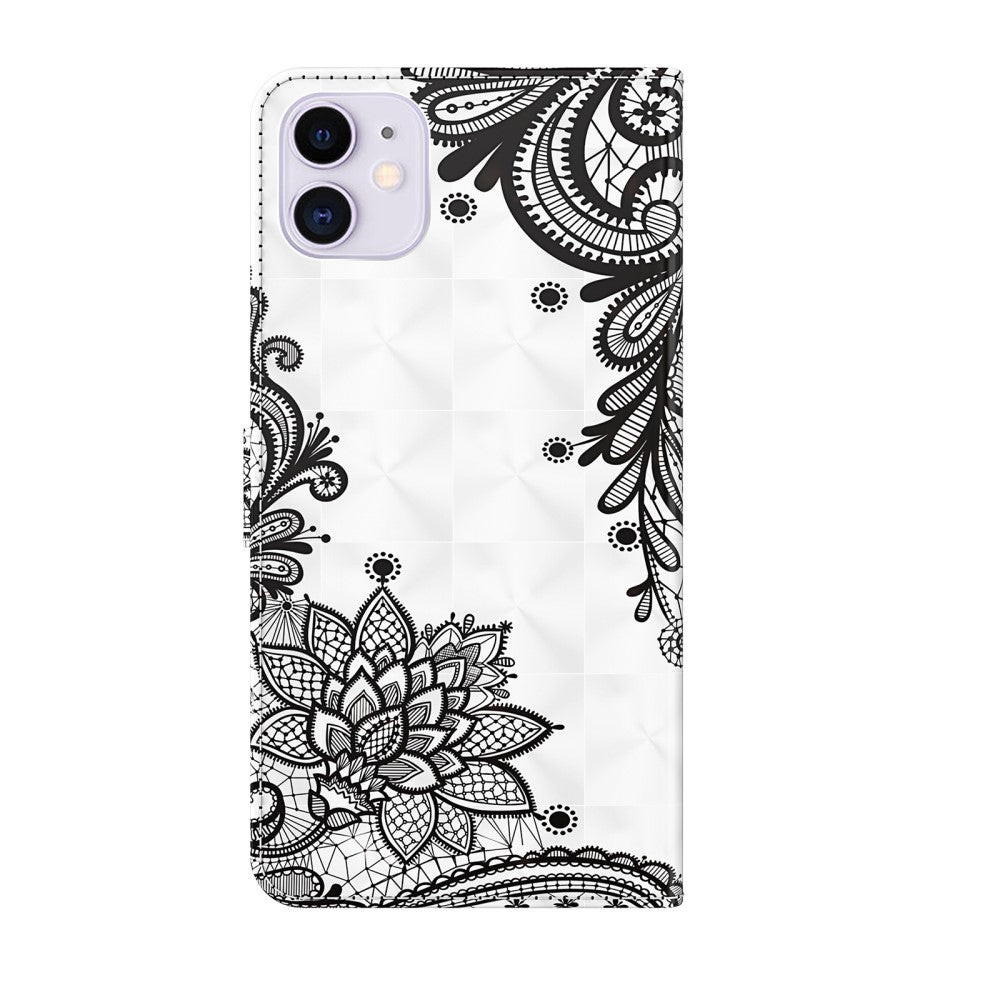 iPhone 13 mini - case glitter effect tree pink