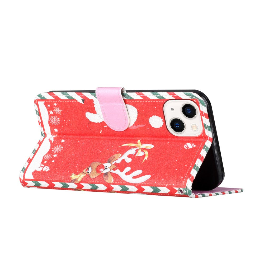 iPhone 13 mini - Lederetui Hülle Santa