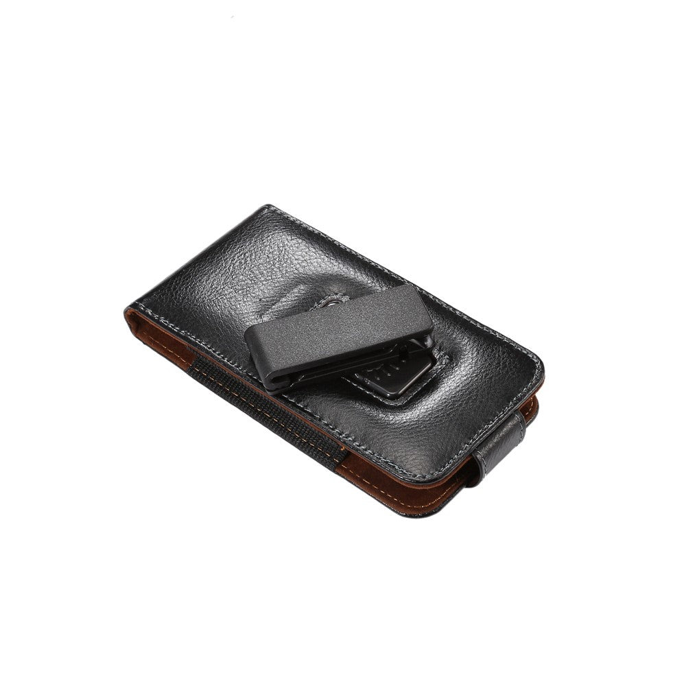 Universal - 360° drehbare Gurttasche M Splitleder vertikal schwarz