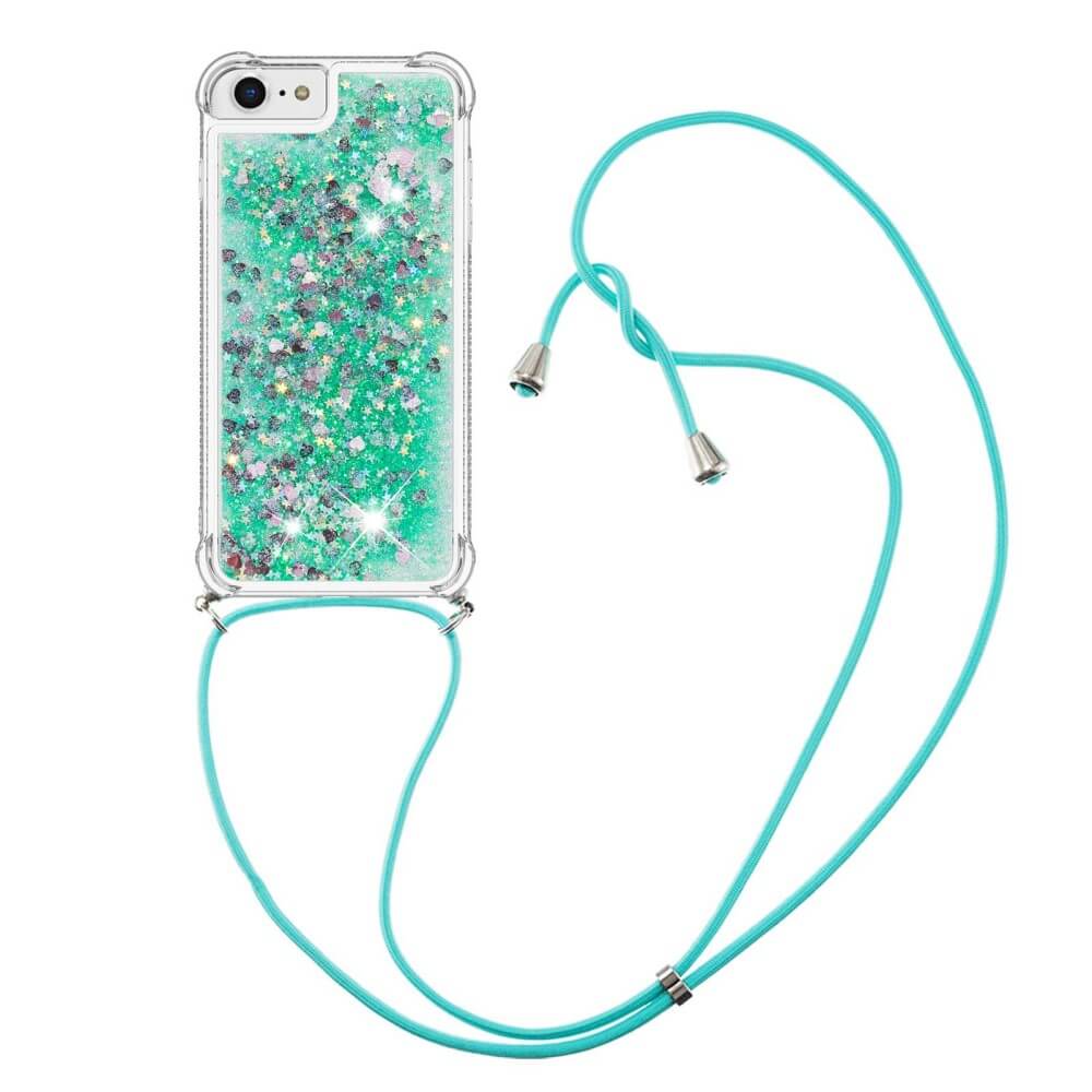 iPhone SE / 8 / 7 - Coque Paillettes Avec Bandoulière