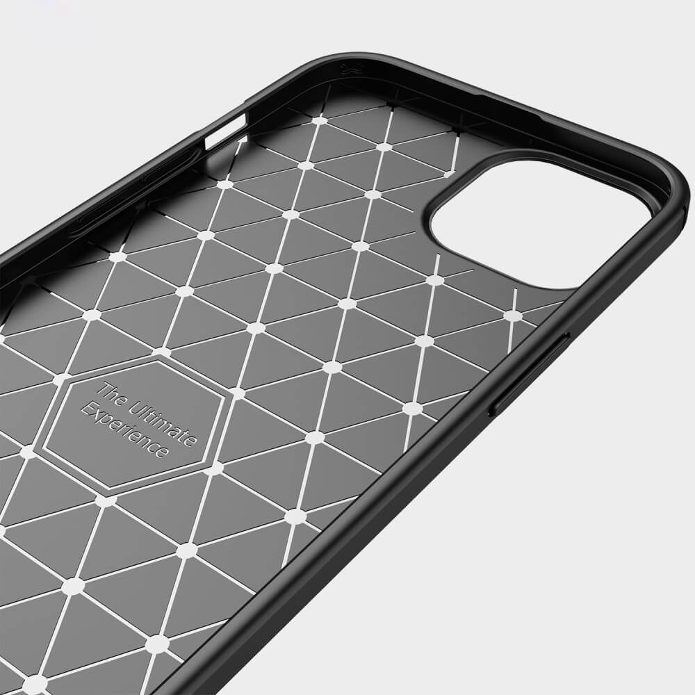 Iphone 14 Plus - Cover In Metallo Carbon Look
