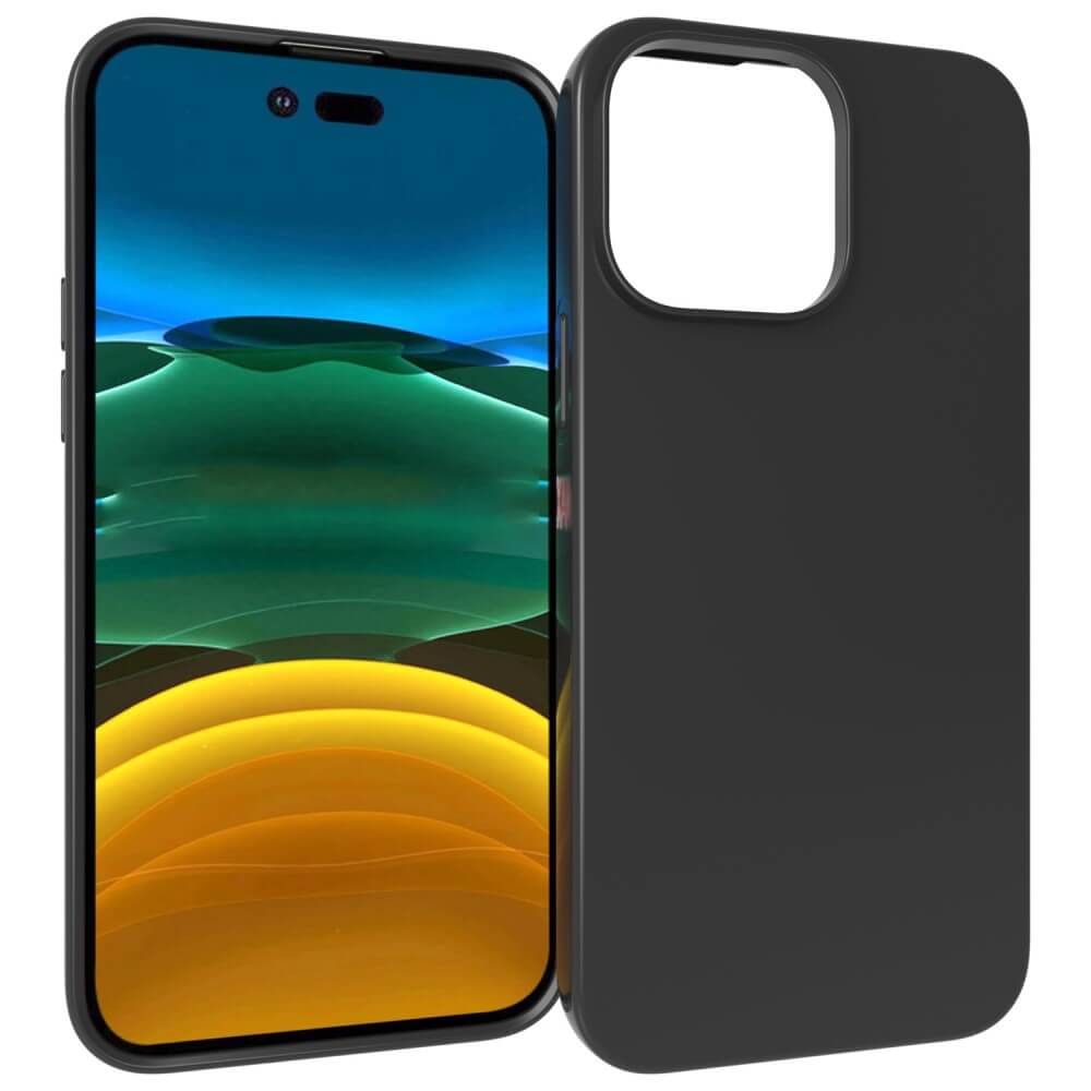 iPhone 14 Pro Max - Matte Silikon Hülle schwarz