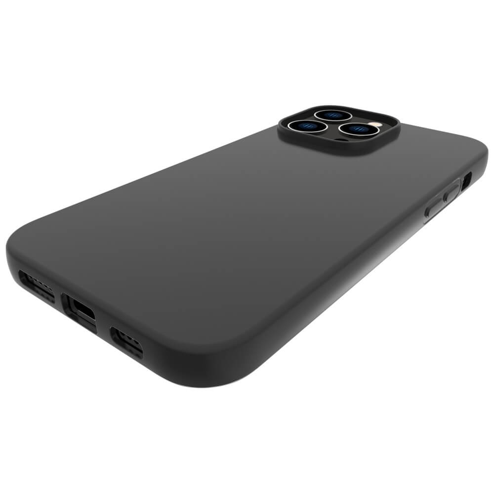 iPhone 14 Pro Max - Matte Silikon Hülle schwarz