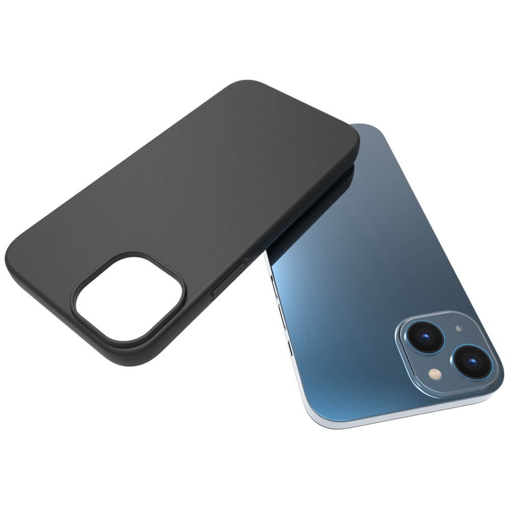 iPhone 14 - Matte Silikon Hülle schwarz