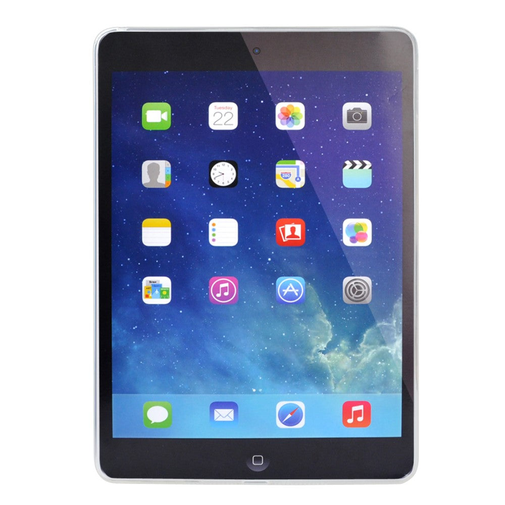 iPad 9.7 - Gummi Schutzhülle Hülle transparent1