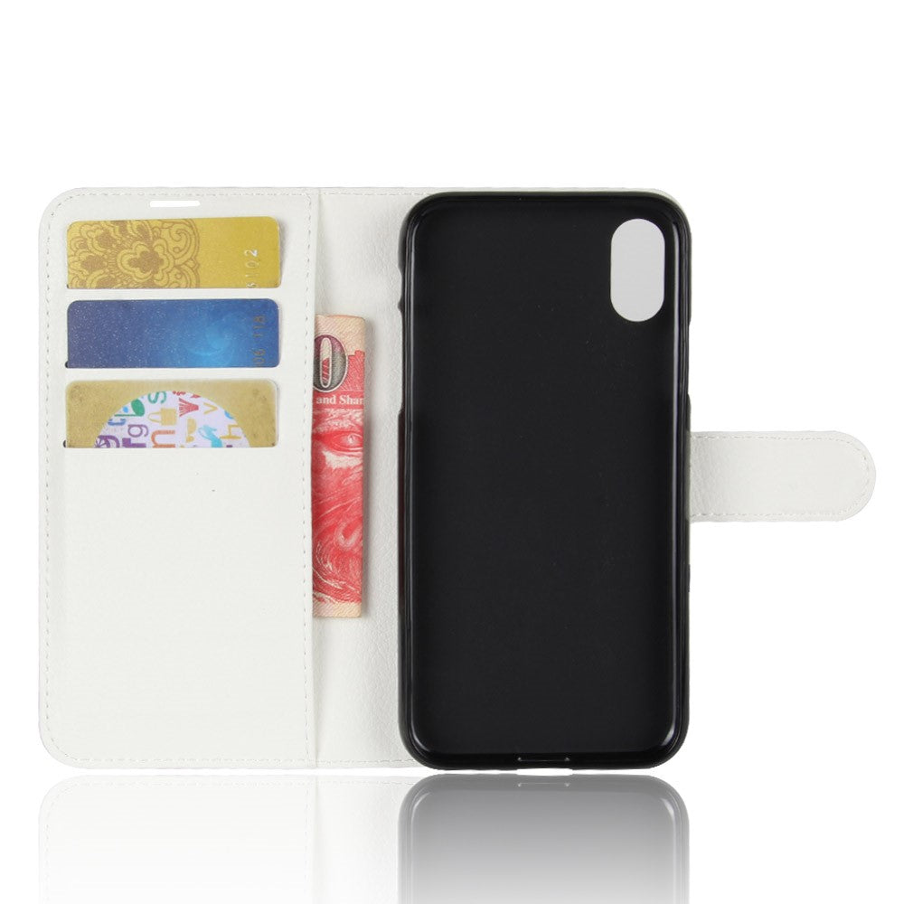 iPhone Xs / X - Leder Taschen Etui Hülle Kartenfächer