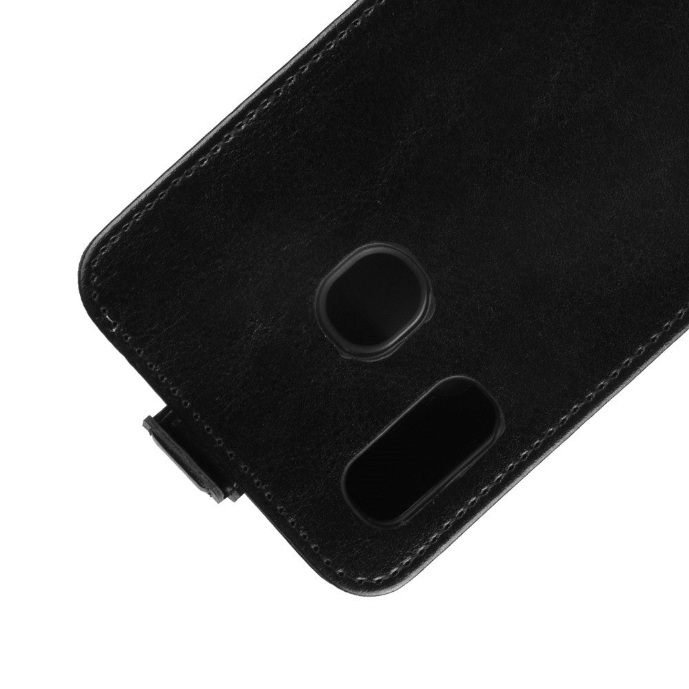 Galaxy A20E- Custodia Classica in Pelle Flip